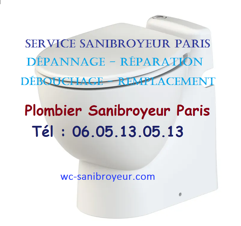 réparation sanibroyeur paris